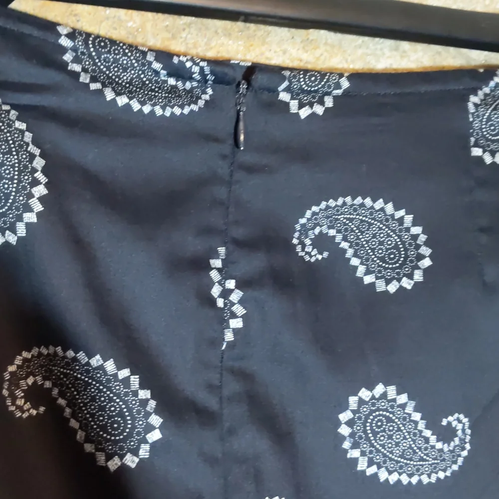 Emanuel Ungaro Liberte black and white paisley skirt